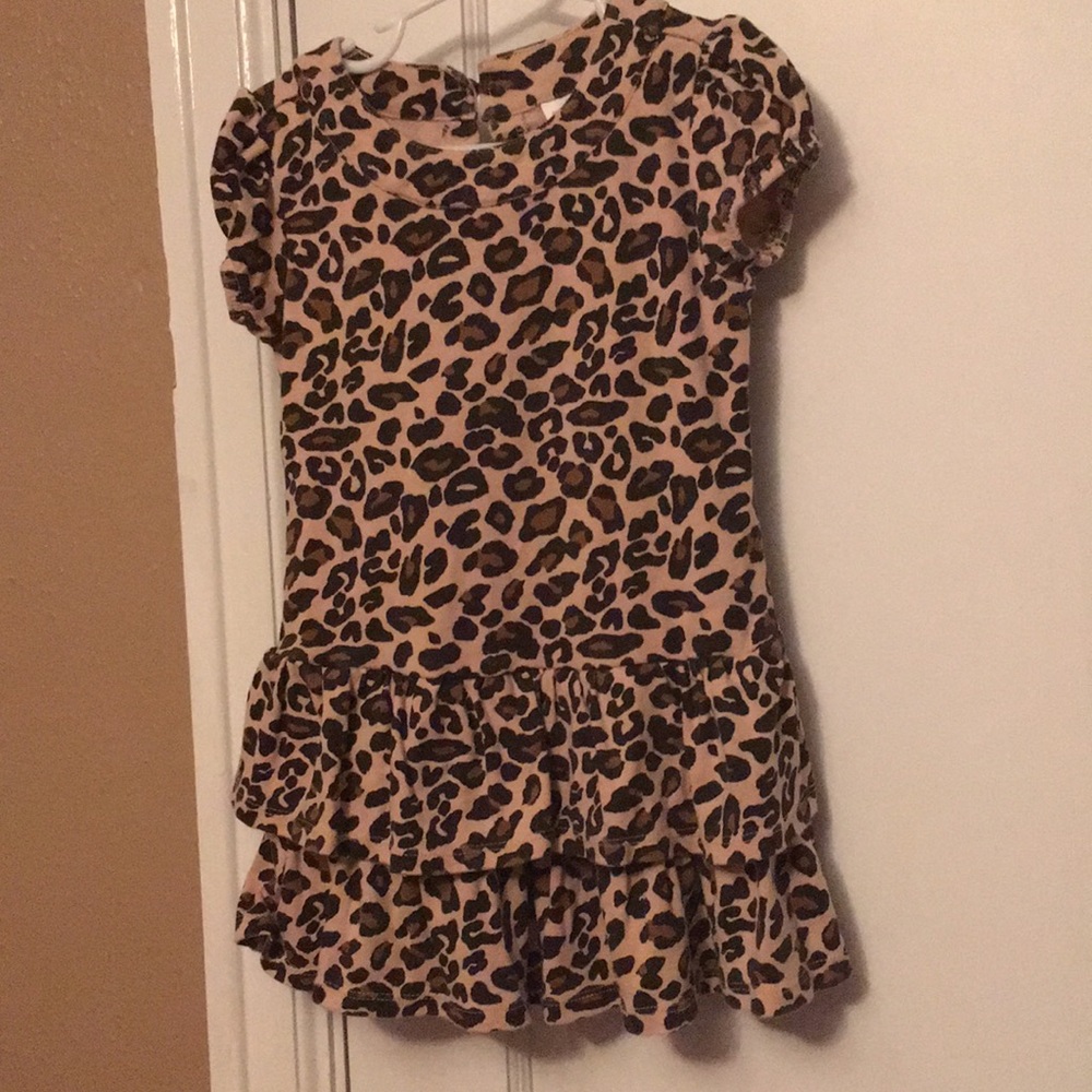 Gymboree cheetah print ruffle dress